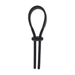 Inel de penis reglabil Levelz din silicon Lasso, negru, 14 cm