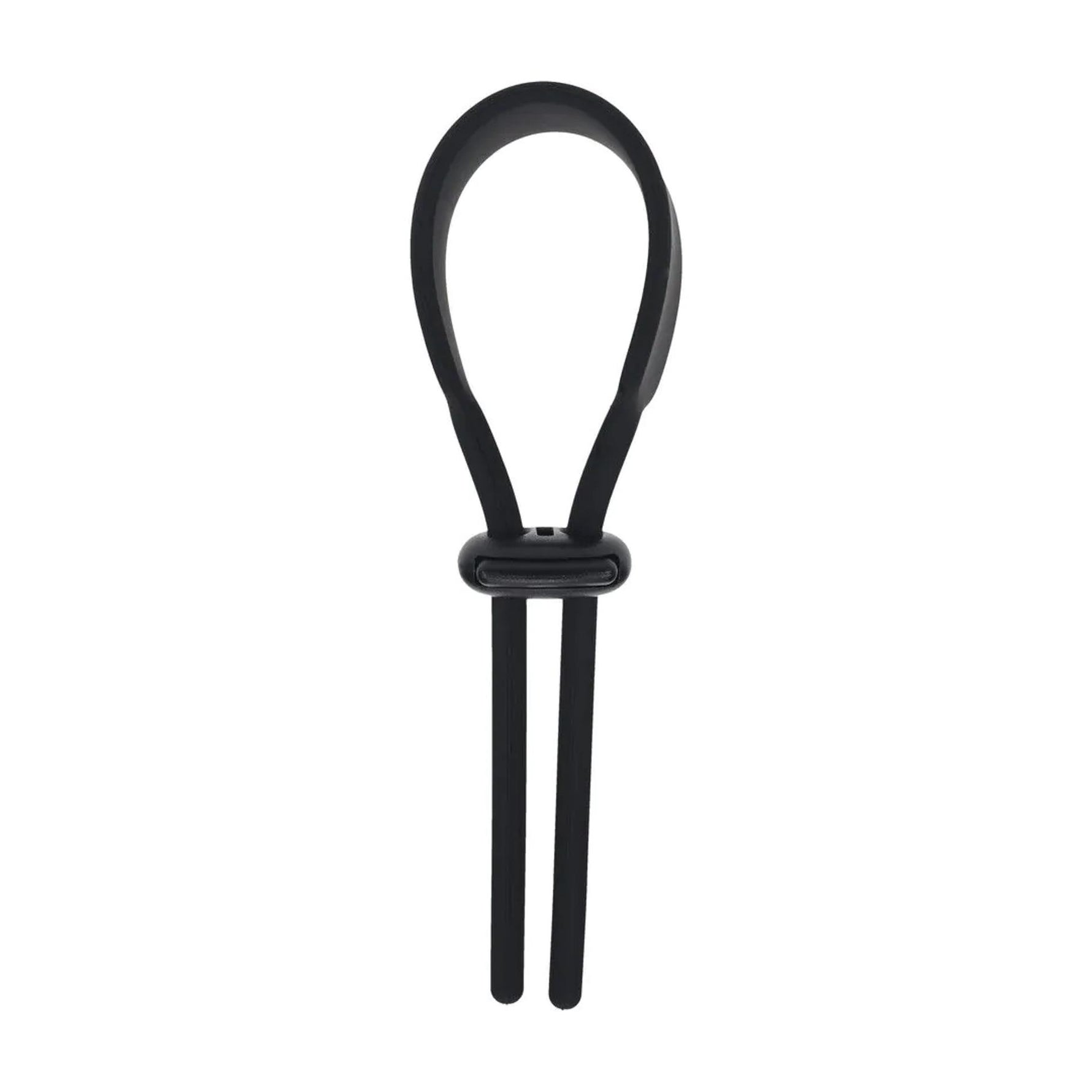Inel de penis reglabil Levelz din silicon Lasso, negru, 14 cm