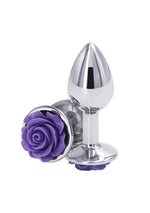 Dop anal din aluminiu NS Novelties, culoare violet, mic, 7,6 cm