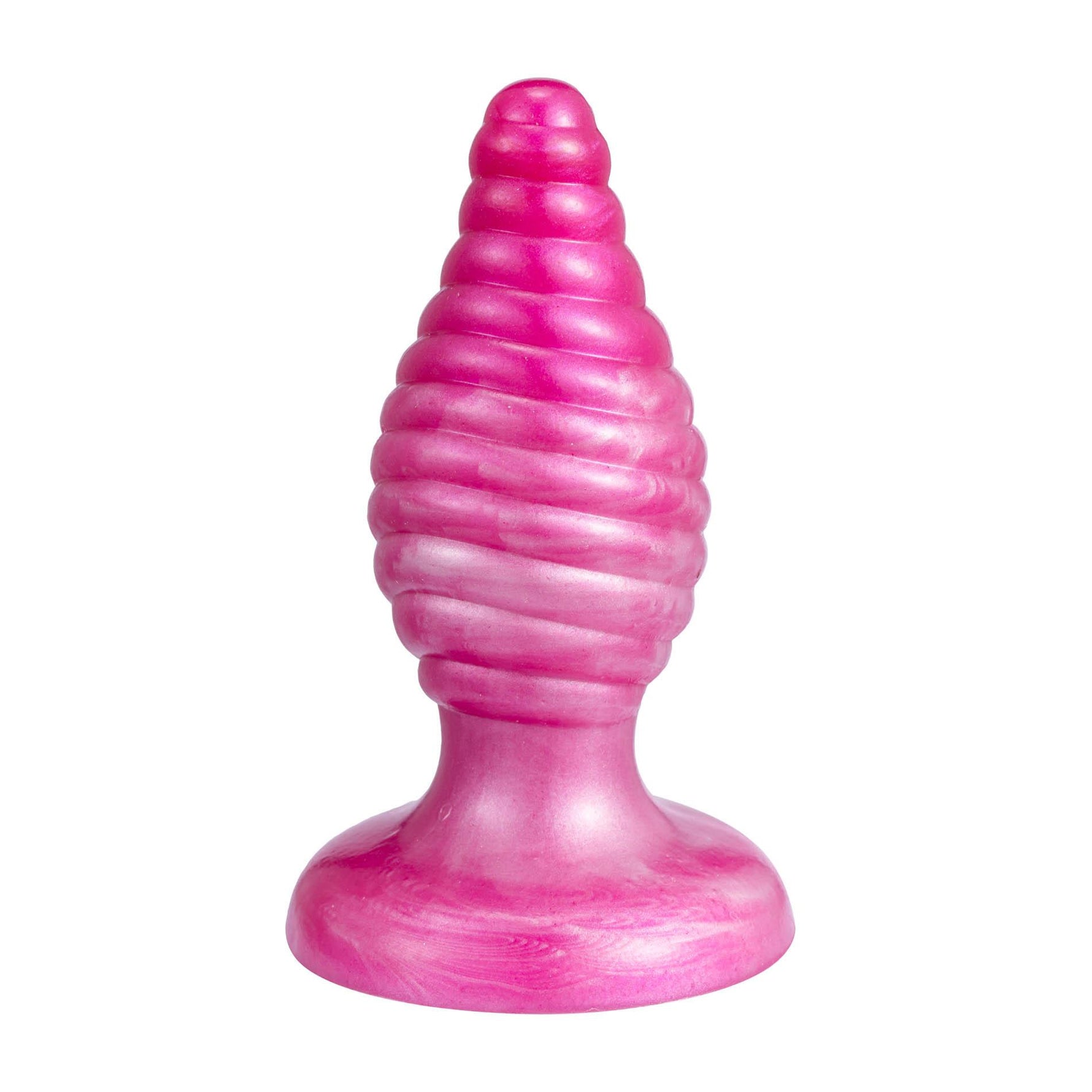 Plug anal spiralat Cherry Silexd roz perlat 9,2 cm