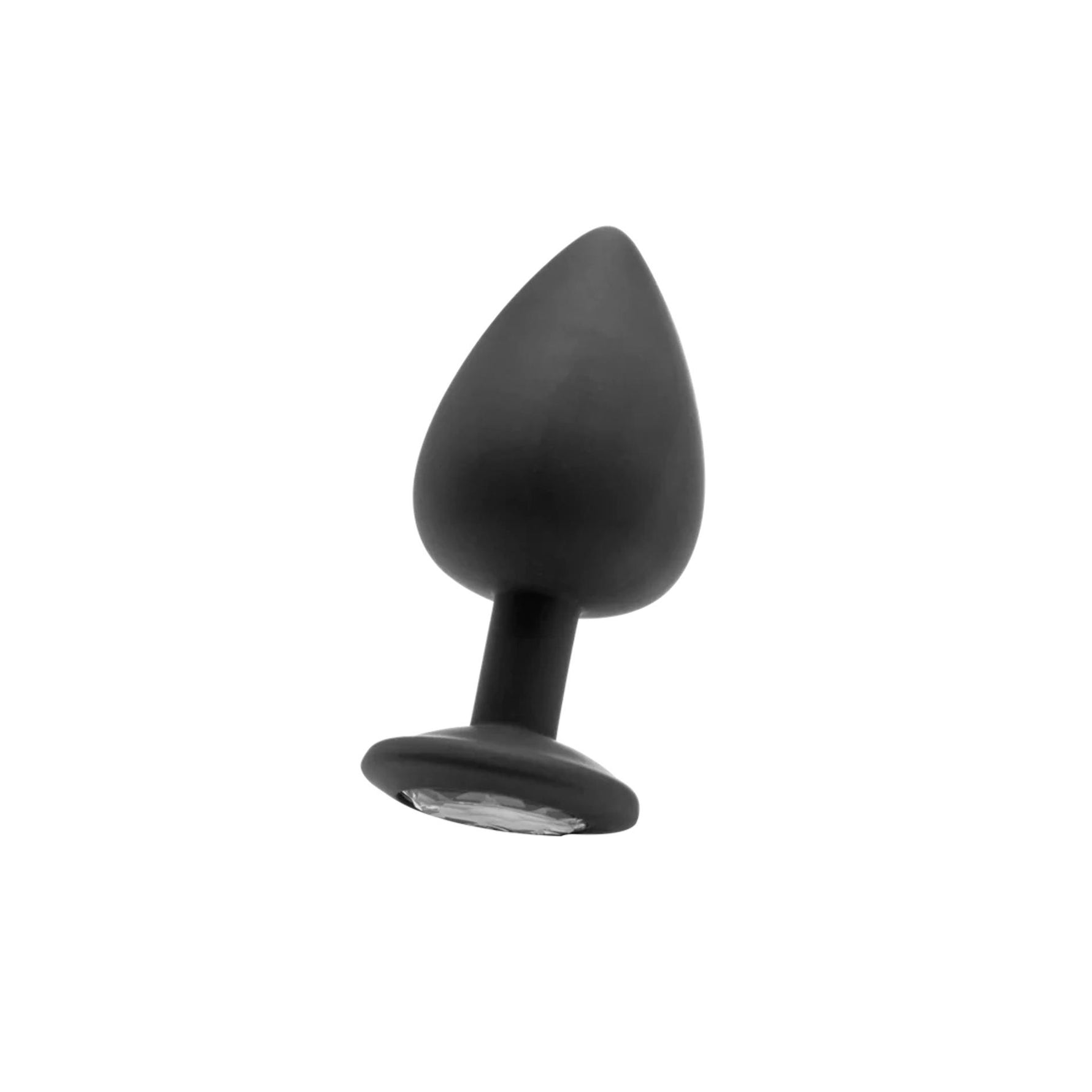 Au! Plug anal extra mare cu diamant, negru, 9,3 cm