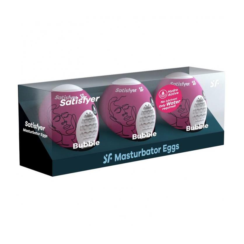 Masturbator Satisfyer Bubble Egg 3 bucăți violet