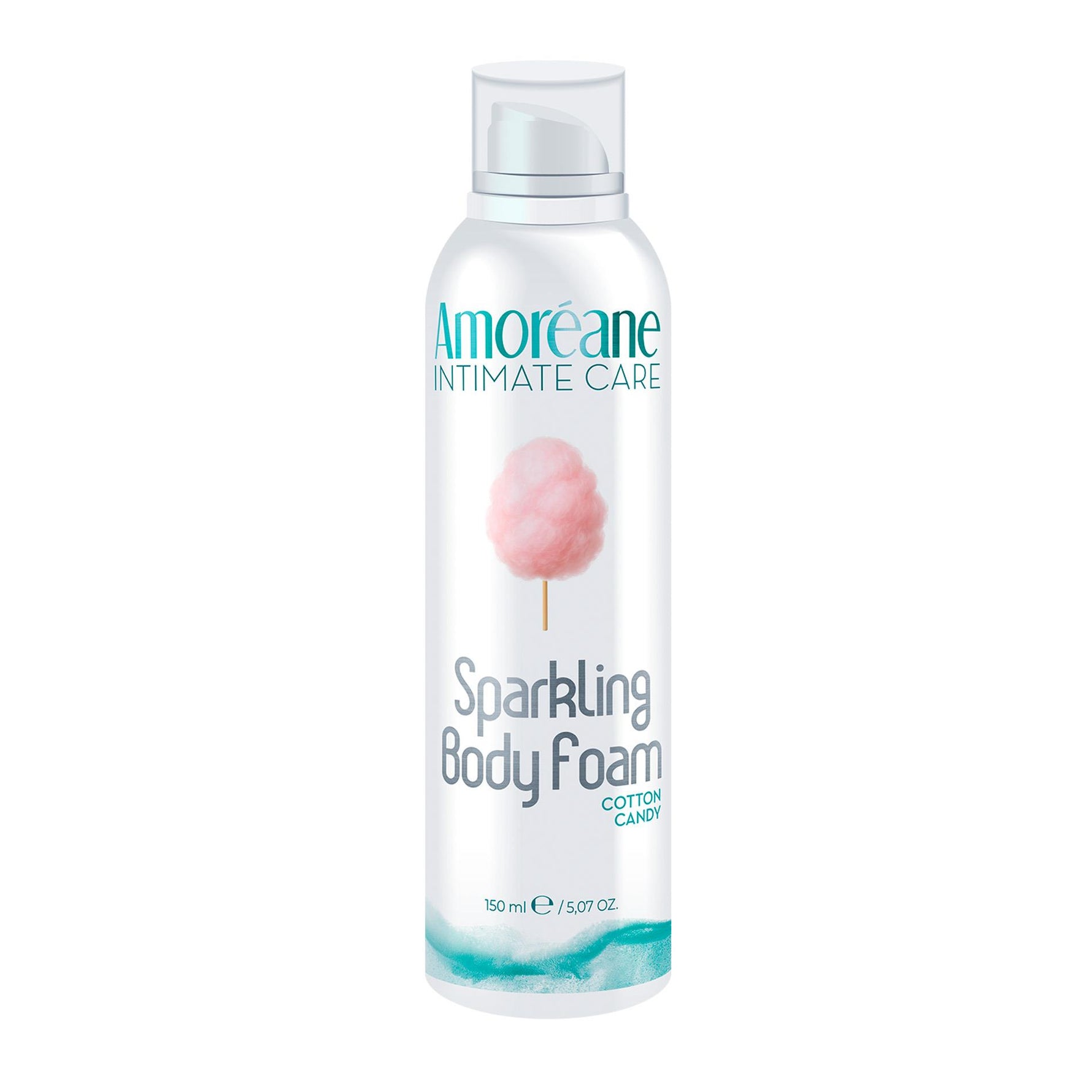 Amoreane Spumă de corp efervescentă cu vată de zahăr 150 ml