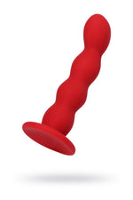 Dildo anal mic, ondulat, roșu, cu ventuză, Favorite ToDo