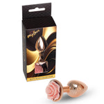 Bijuterii anale din oțel roz piersică MyLove Toys 7 cm