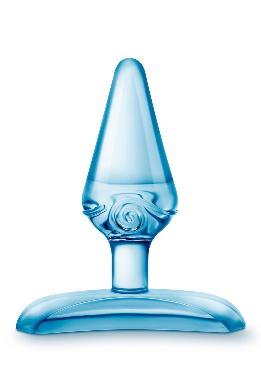Plug anal Jolly Plug Blush Blue TPE 6,9 cm