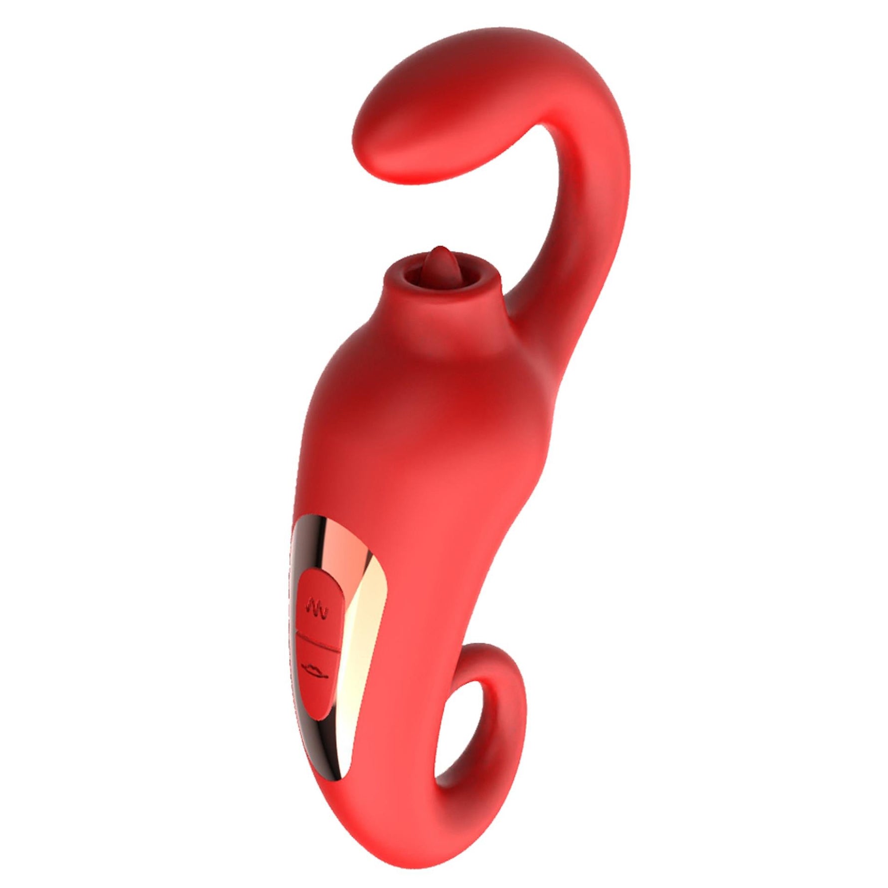 Stimulator clitoridian Merfi din silicon pentru lingerea limbii, 10 vibrații, USB