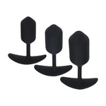Set de 3 dopuri anale din silicon Levelz, negre