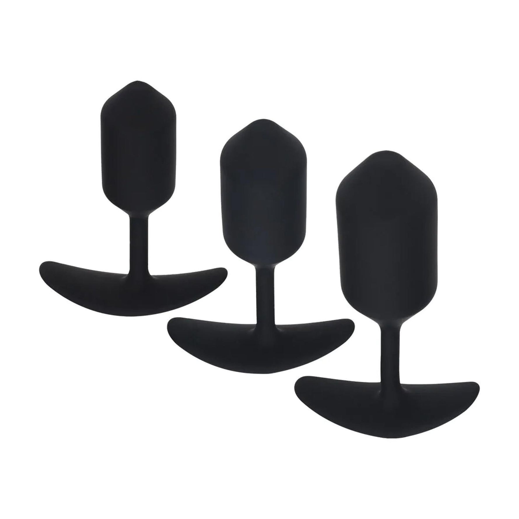 Set de 3 dopuri anale din silicon Levelz, negre