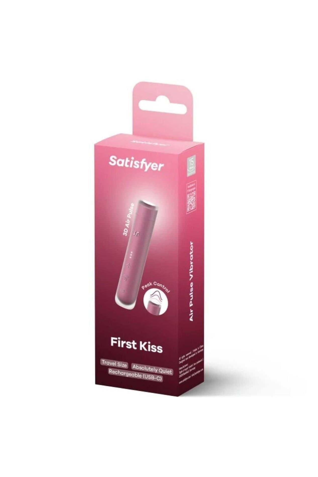Stimulator clitoridian USB compact din silicon Satisfyer First Kiss
