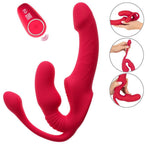 Vibrator triplu cu bandă USB You2Toys 23 cm