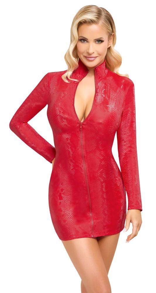 Rochie Cottelli PARTY cu imprimeu șarpe roșie M