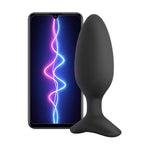Plug anal vibrant Lovense Hush 2 M controlat prin aplicație, 44 mm, USB
