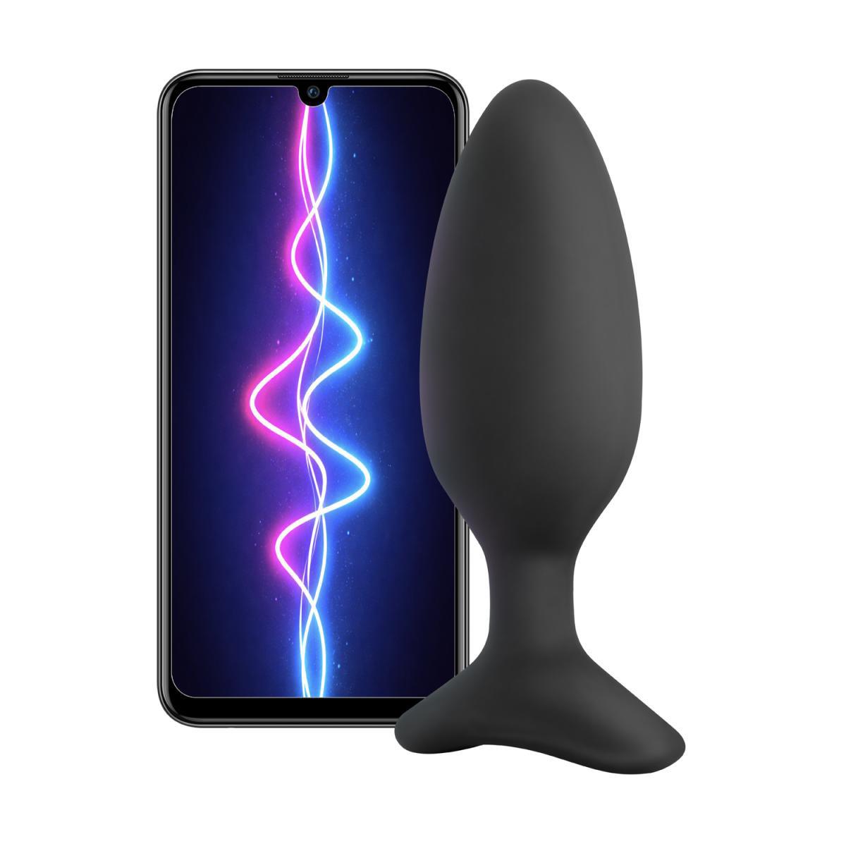 Plug anal vibrant Lovense Hush 2 M controlat prin aplicație, 44 mm, USB