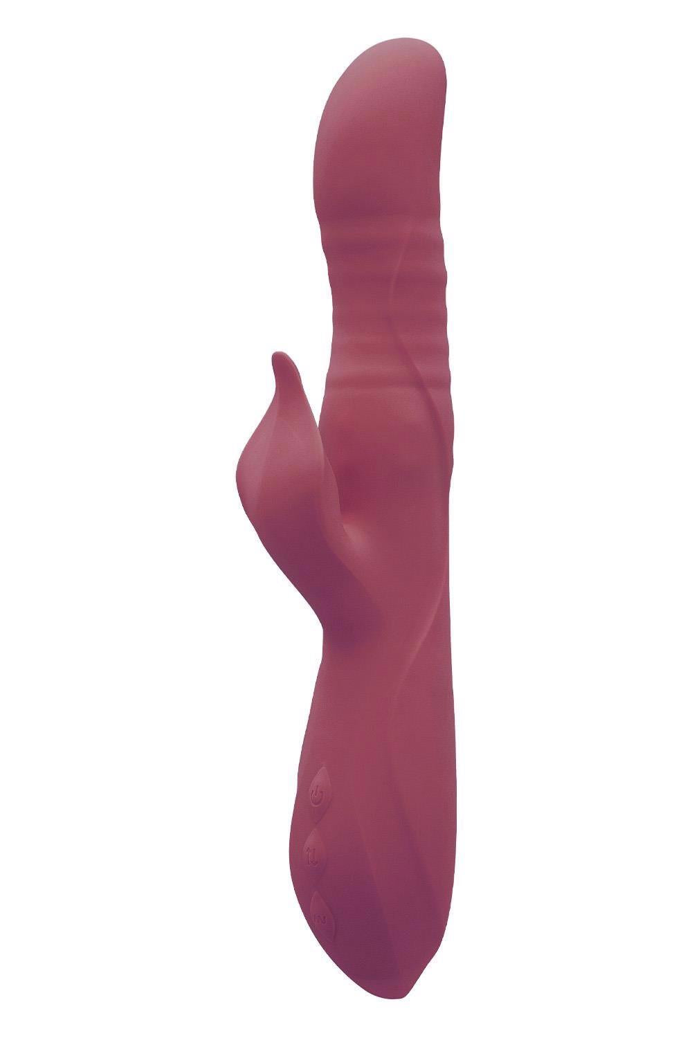 Vibrator Pulz Morgan Bunny cu perle USB rotative