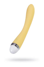 Vibrator Flovetta Calla pentru punctul G, silicon, galben, USB, 22 cm