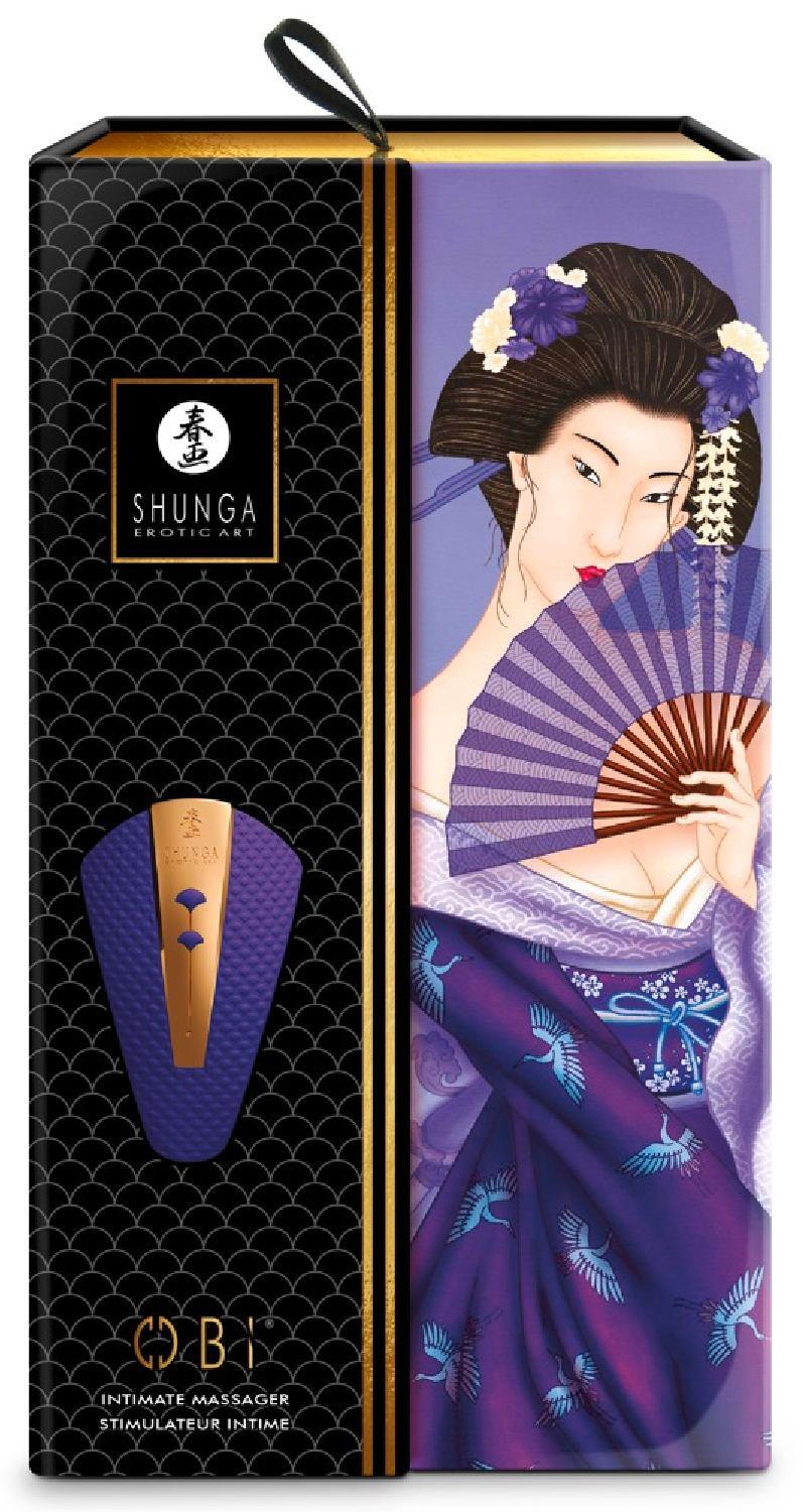 Stimulator clitoridian USB Shunga Obi din silicon violet