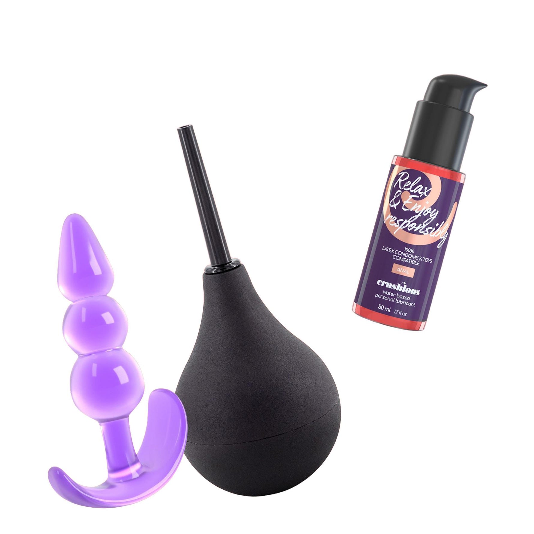 Set anal Crushious Explorer cu dop de 11 cm