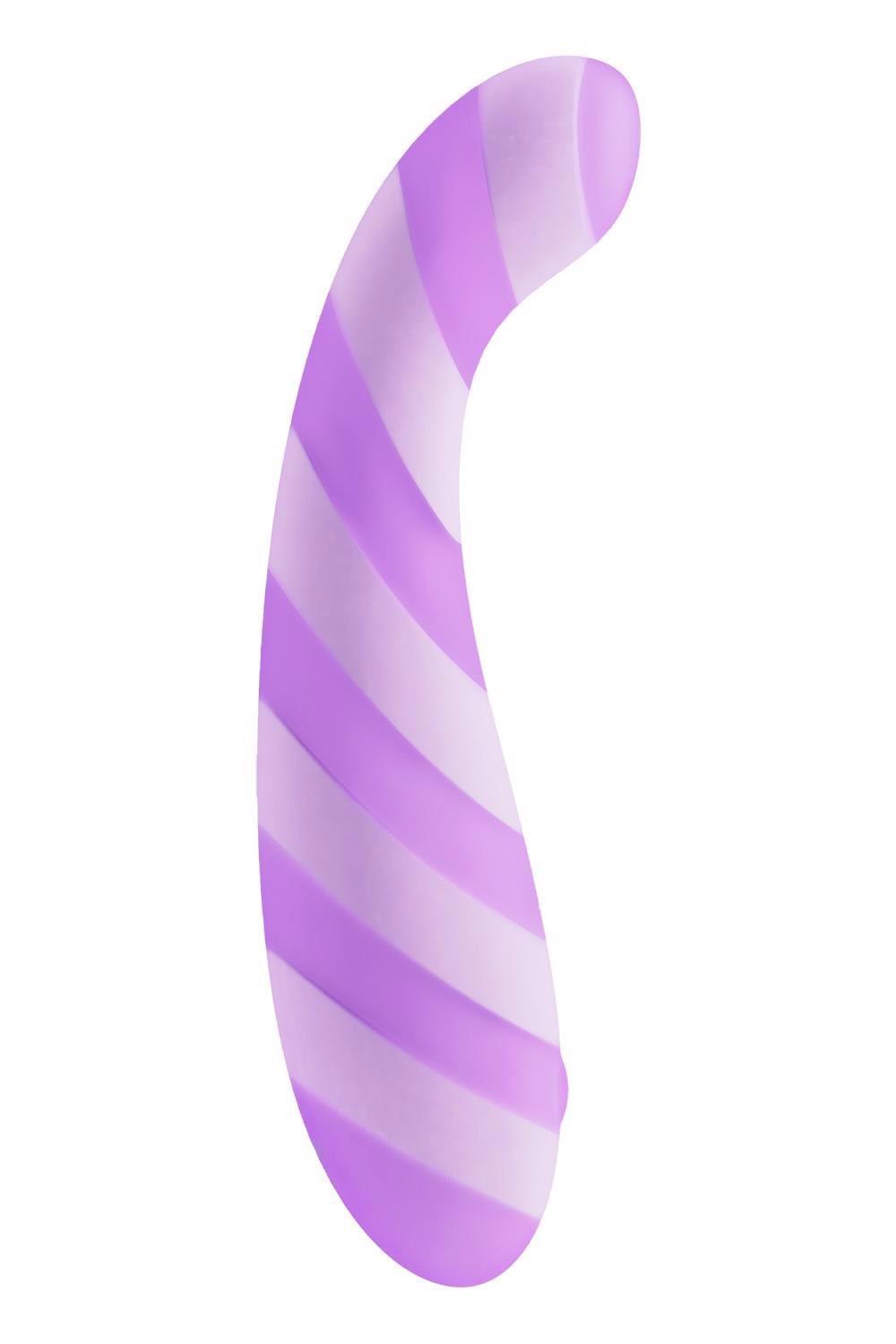 Vibrator Glitz Purple Pleasure pentru punctul G, USB violet, 15,7 cm