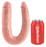 Dildo dublu King Cock Large Double Trouble din PVC, 43 cm
