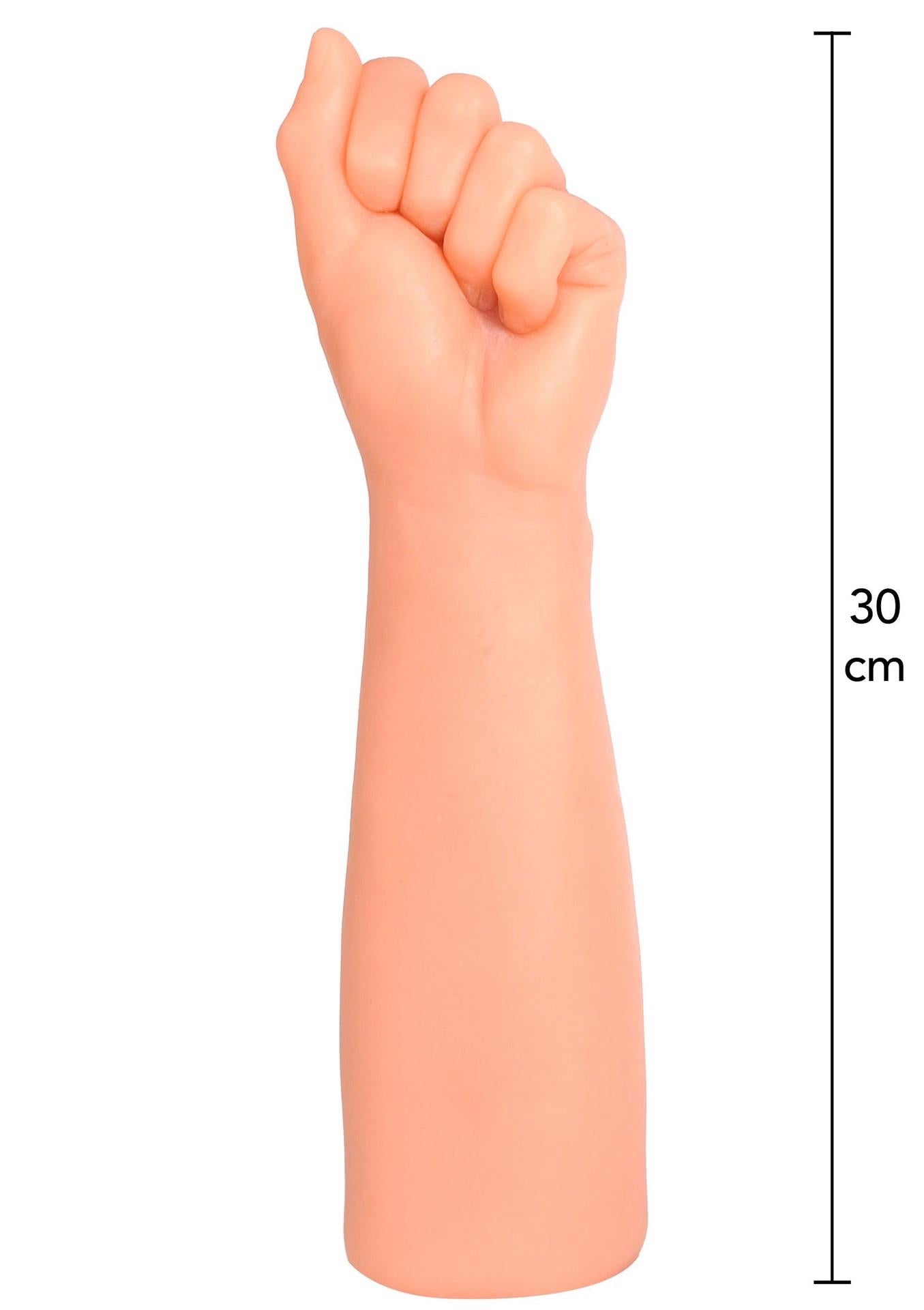Pumn anal extrem ToyJoy Get Real, culoare deschisă a pielii, 30 cm