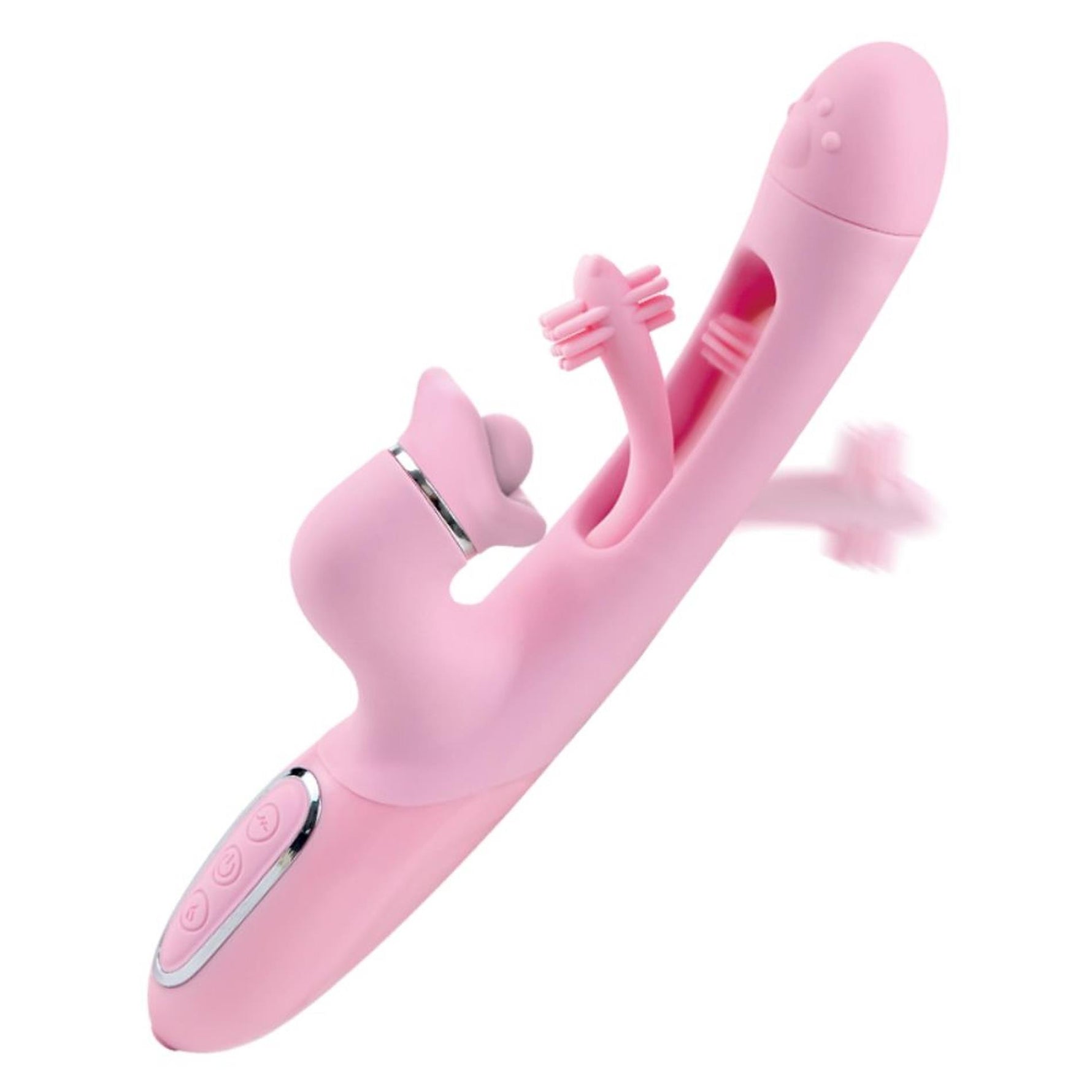 Vibrator USB din silicon cu trei funcții, impermeabil, seria B Lyla