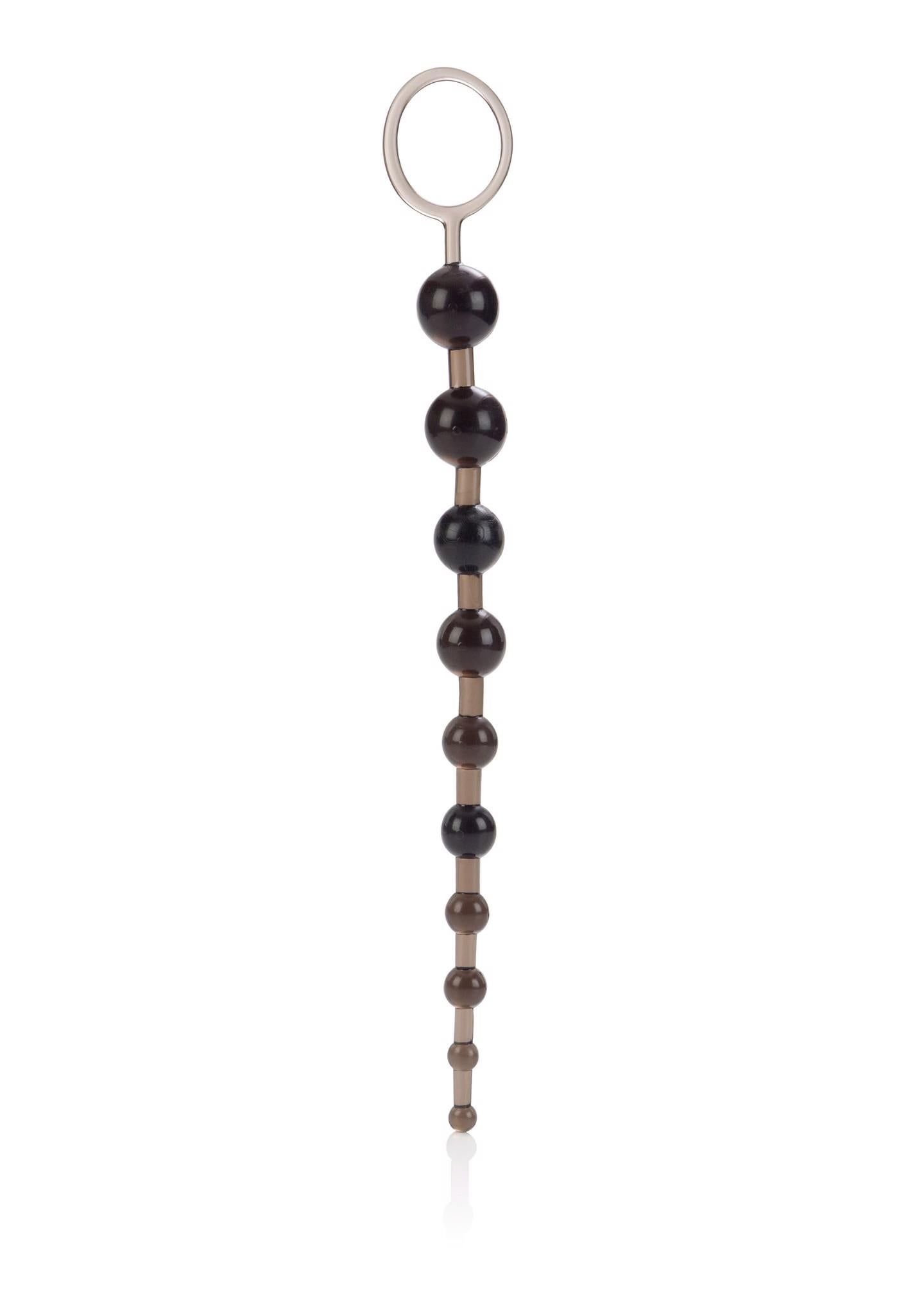 Mărgele anale x10 Mărgele Calexotics negre 28 cm