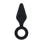 Dop anal Levelz M din silicon, negru, 12 cm