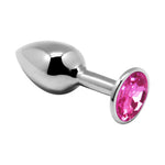 Plug anal metalic Alive roz L 9 cm