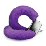 Cătușe reglabile din blană Crushious, violet