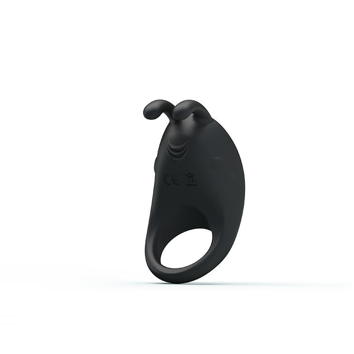Inel vibrant din silicon Pretty Love cu iepuraș USB 7,5 cm