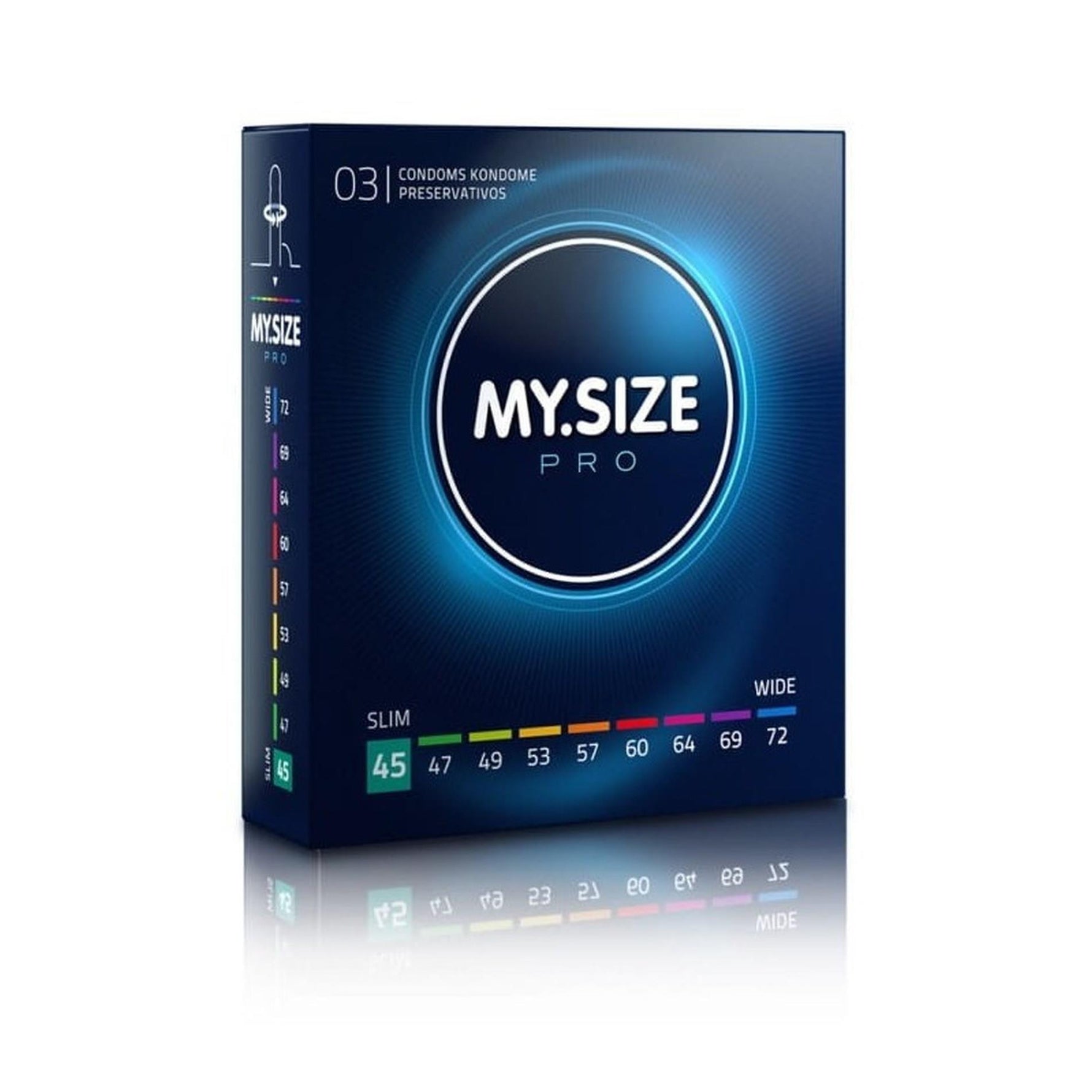 Prezervative vegane MY.SIZE PRO 45 mm