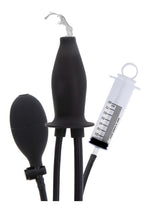 Dop anal gonflabil lubrifiant din silicon negru Hidden Desire Extreme