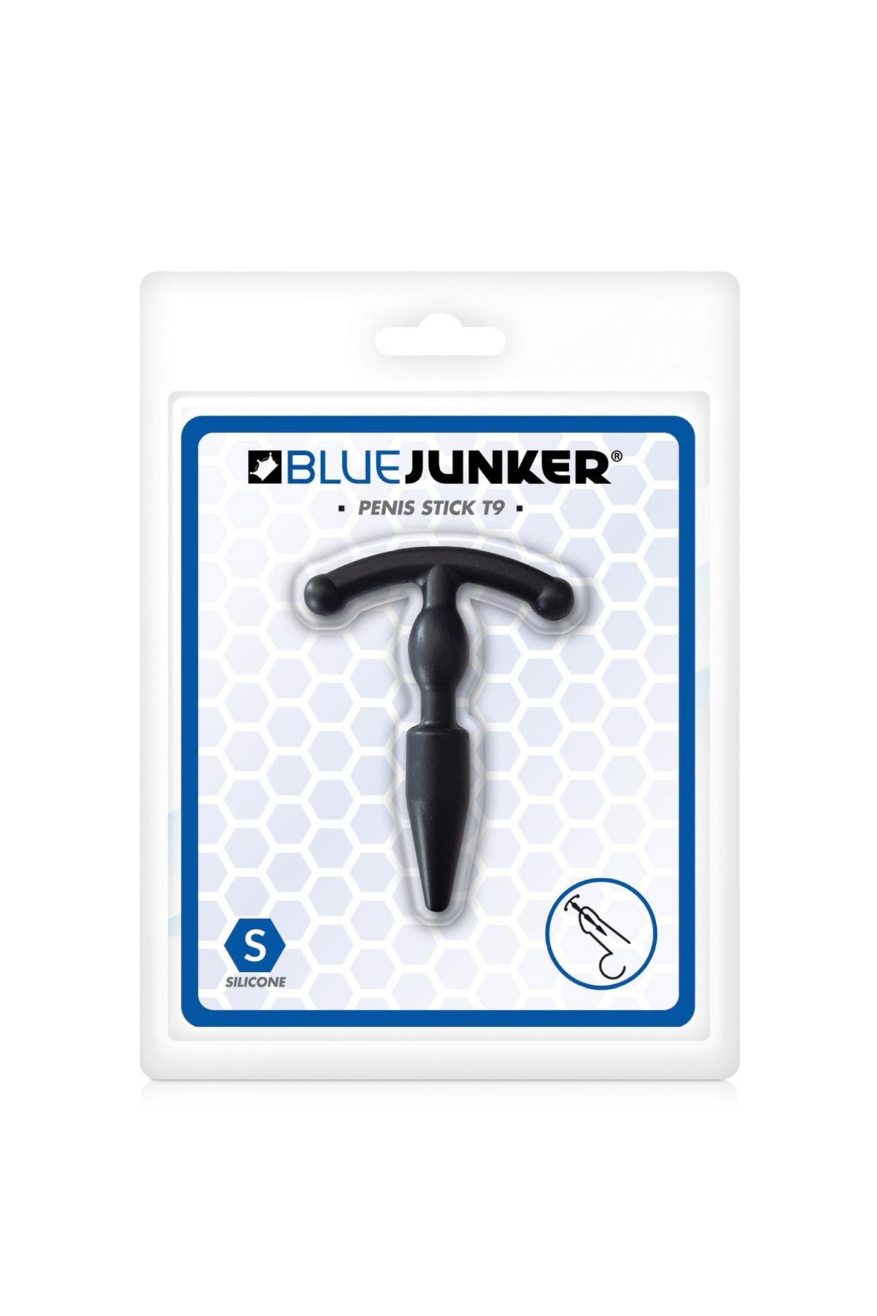 Tijă uretrală din silicon Junker albastră 9mm 45mm