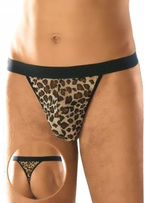 Tanga SoftLine 4457 cu imprimeu leopard pentru bărbați, mărimea S/L