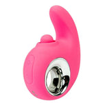 Stimulator clitoridian vibrant din silicon Fantasy cu impact USB 10,5 cm