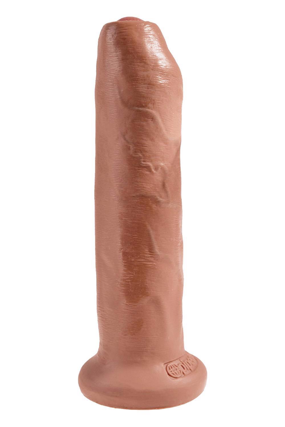 Dildo realist King Cock, necircumcis, 18 cm, bronzat