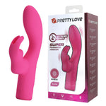 Vibrator Pretty Love Elivia Bunny cu 10 moduri de detectare a punctului G, silicon, USB