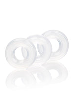 Inele de erecție din silicon Calexotics transparente 2 cm 3 buc