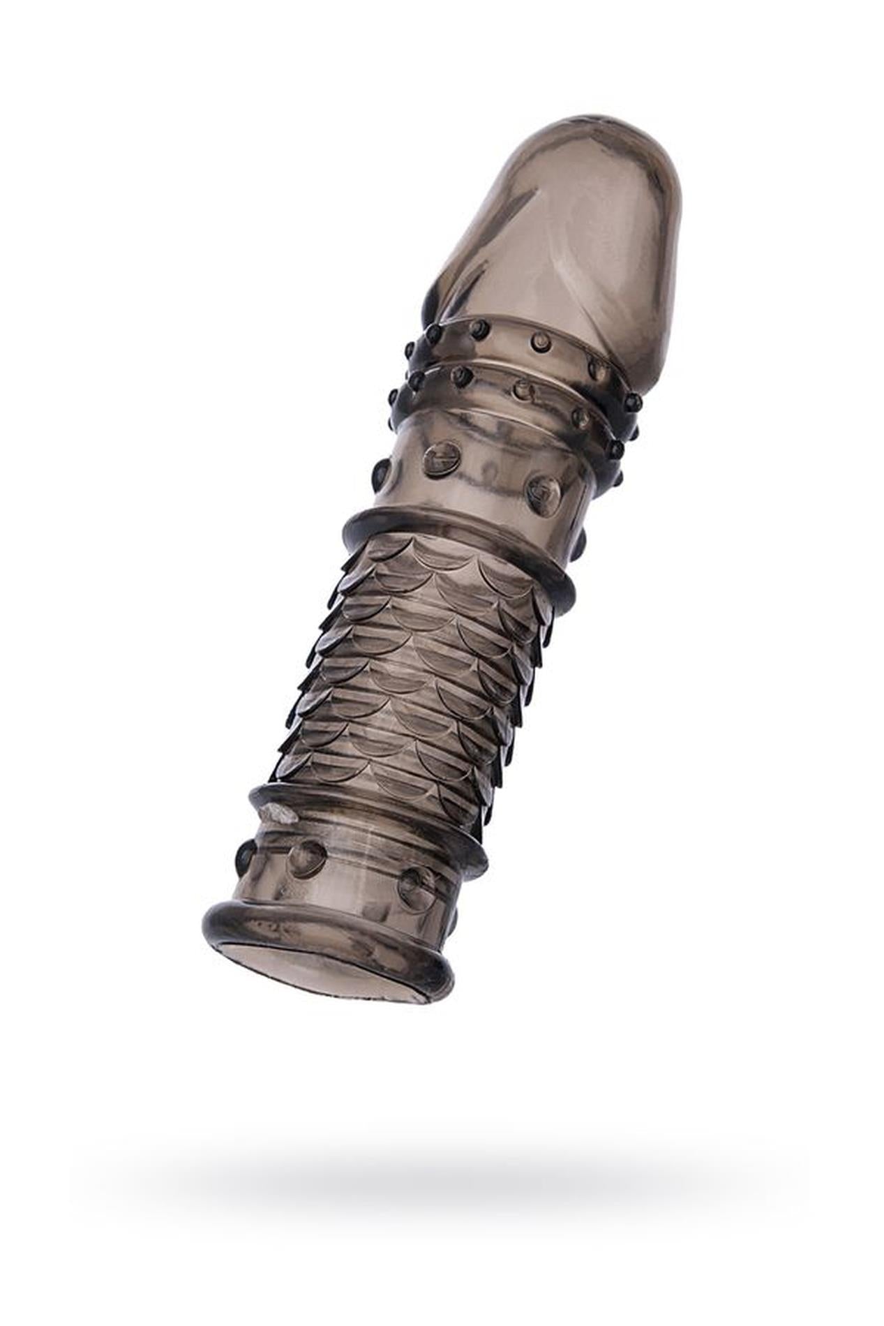 Extensie XLover ToyFa lupă transparentă neagră 13,5 cm