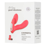 Vibrator APP seria B Fox, încălzit, cu vârf de deget, 14 cm, din silicon