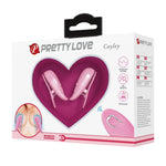 Cleme vibratoare pentru mameloane Pretty Love Cayley roz cu telecomandă