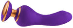 Vibrator Shunga Sanya din silicon pentru punctul G, violet, USB, 19 cm