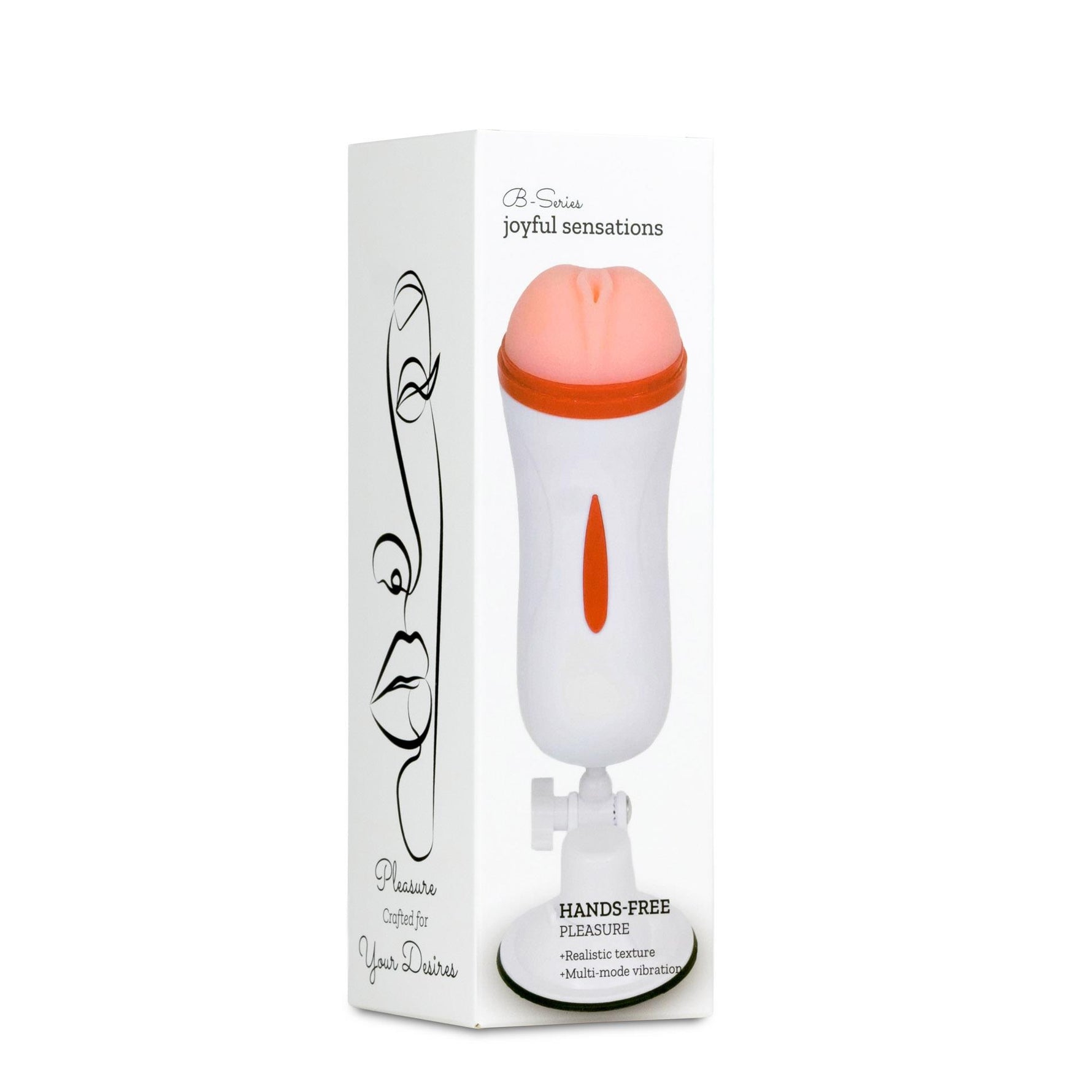 Masturbator masculin cu ventuză vibratoare impermeabilă Lyla din seria B