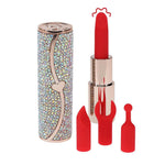 Vibrator ruj iridescent Loveline Sparkle cu accesorii