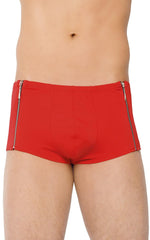 Pantaloni scurți erotici cu fermoare SoftLine 4500 roșii XL