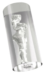 Masturbator tunel transparent 14 cm