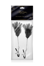 Cleme pentru mameloane Sweet Caress Black Feather
