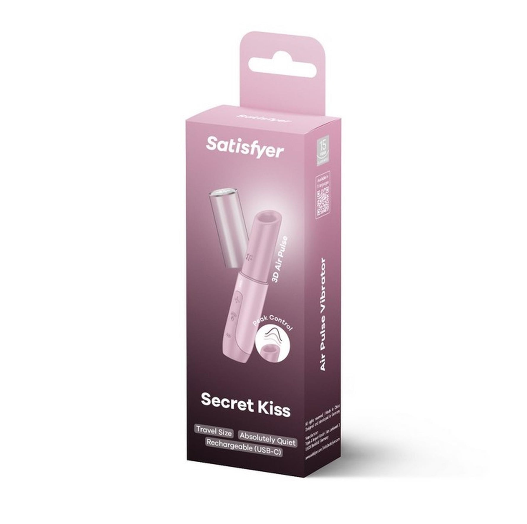 Stimulator clitoridian Satisfyer Secret Kiss Compact USB Airwave