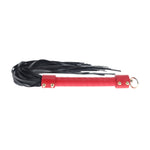 Flogger Milan Collection Ouch Negru Roșu